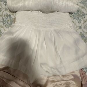 TCEC Women's White Mini Shorts